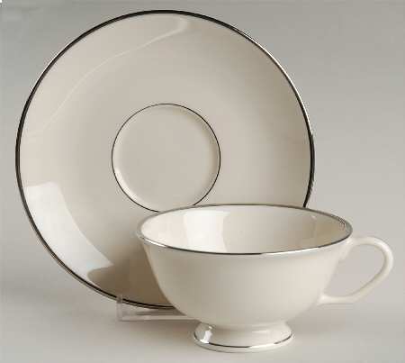 Footed Cup & Saucer Set