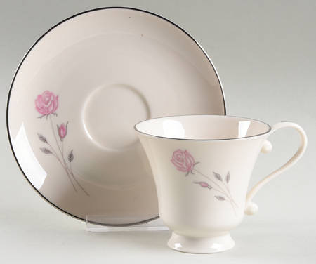 First Love Footed Cup & Saucer Set