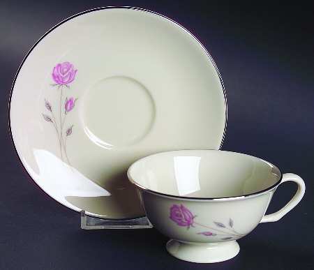First Love Footed Cup & Saucer Set