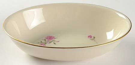 Honeymoon Rose 9" Oval Vegetable Bowl