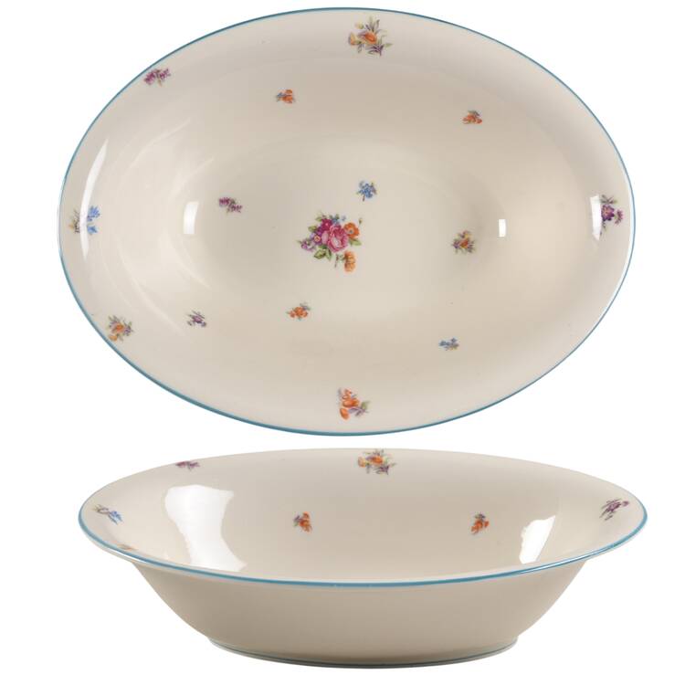Lorraine 9" Oval Vegetable Bowl