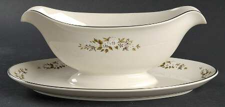 Spring Rhapsody Gravy Boat with Attached Underplate