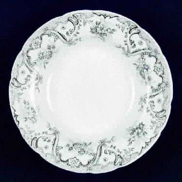 Keswick (Green, Gold Accent) Rim Soup Bowl