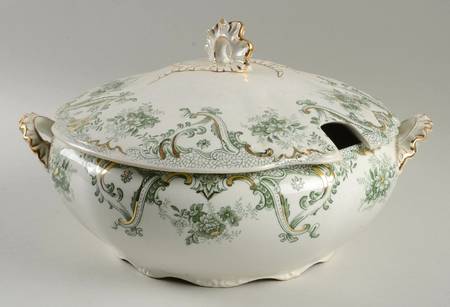 Keswick (Green, Gold Accent) Tureen &  Lid