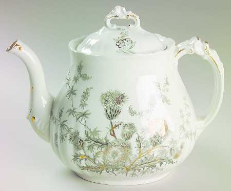 Thistle (Green Gray) Teapot & Lid