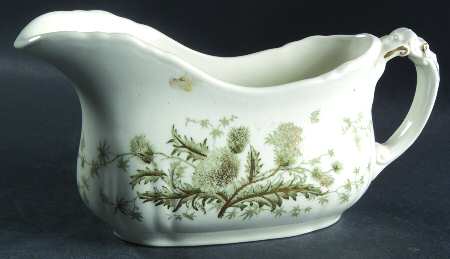 Thistle (Green Gray) Gravy Boat