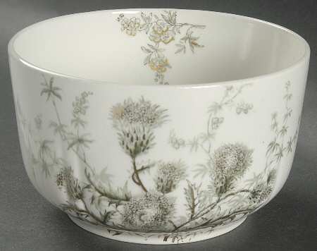 Thistle (Green Gray) Cranberry Bowl