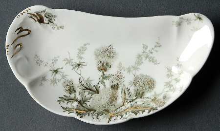 Thistle (Green Gray) Bone Dish