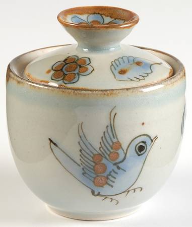 El Palomar Blue Mini Sugar Bowl & Lid