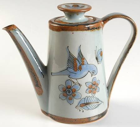 El Palomar Blue Coffee Pot & Lid