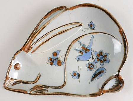 El Palomar Blue 12" Figural Platter