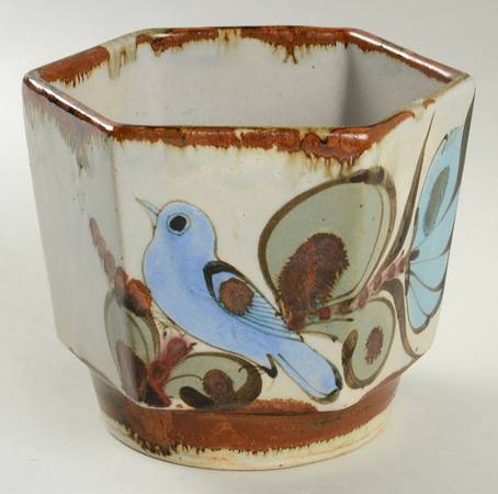 El Palomar Blue 4" Flower Pot