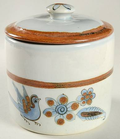 El Palomar Blue Small Canister & Lid