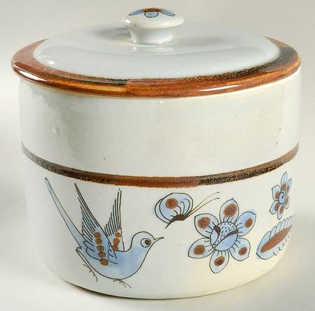 El Palomar Blue Medium Canister & Lid