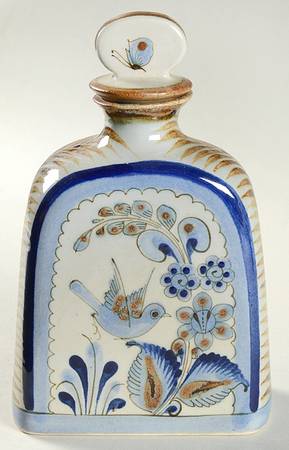 El Palomar Blue All Purpose Bottle with Stopper