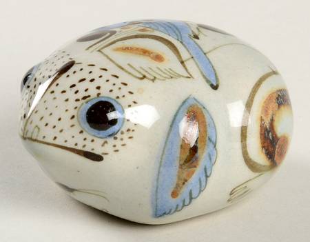El Palomar Blue Frog Figurine