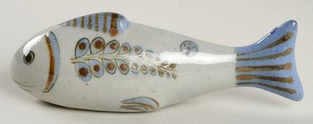 El Palomar Blue Fish Figurine