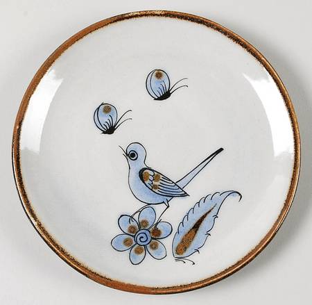 El Palomar Blue Bread & Butter Plate