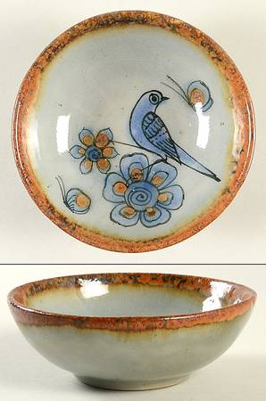 El Palomar Blue Fruit/Dessert (Sauce) Bowl