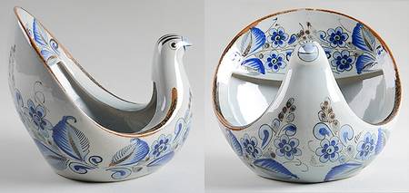 El Palomar Blue Hanging Dove Vase