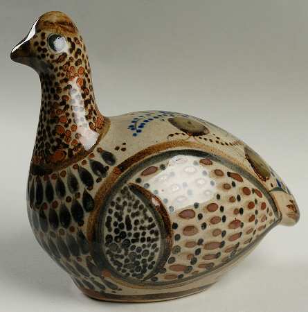 El Palomar Blue Female Pheasant Figurine