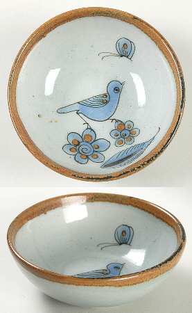 El Palomar Blue Fruit/Dessert (Sauce) Bowl
