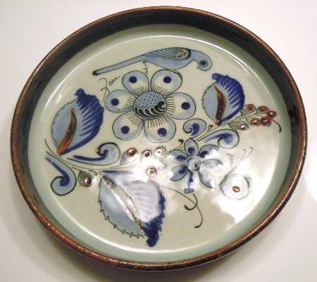El Palomar Blue Round Tray