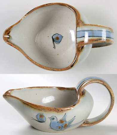 El Palomar Blue Gravy Boat