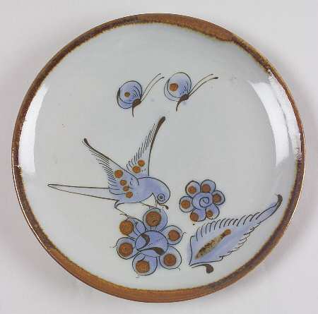 El Palomar Blue Salad Plate