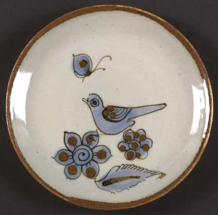 El Palomar Blue Bread & Butter Plate