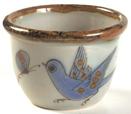 El Palomar Blue Custard Cup