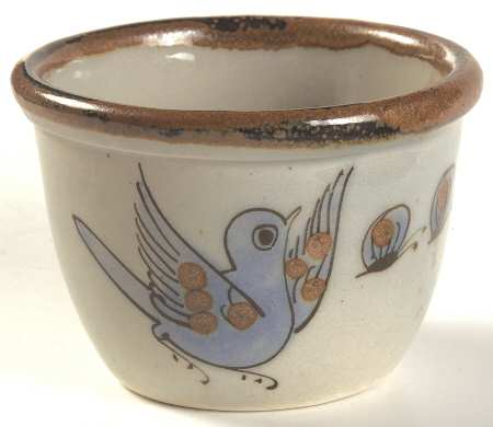 El Palomar Blue Custard Cup