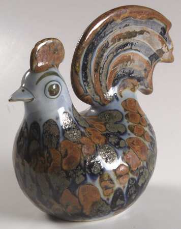 El Palomar Blue Rooster Figurine