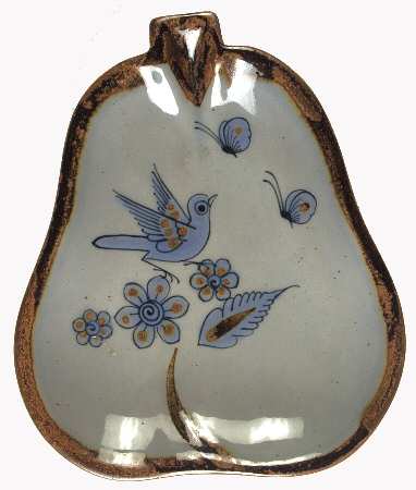 El Palomar Blue Pear Shaped Plate