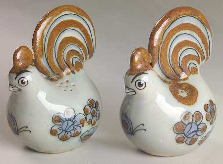 El Palomar Blue Figural Salt & Pepper Set