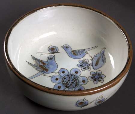 El Palomar Blue 9" Salad Serving Bowl