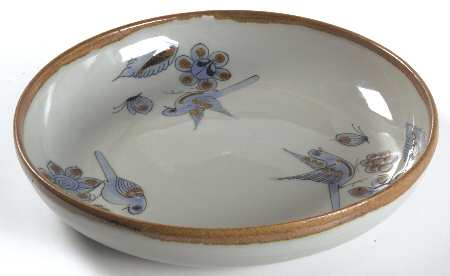 El Palomar Blue 10" Shallow Round Bowl