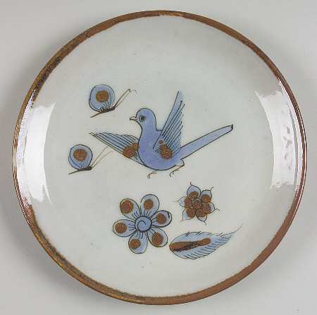 El Palomar Blue Salad Plate