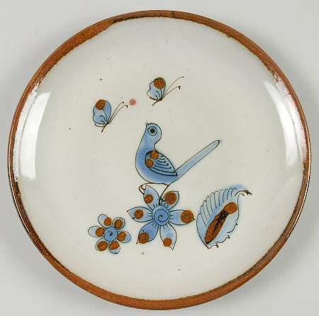 El Palomar Blue Salad Plate