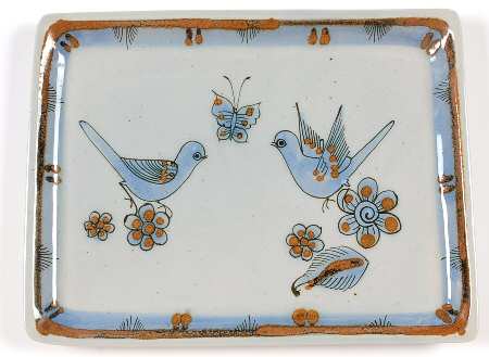 El Palomar Blue 11" Rectangular Serving Platter