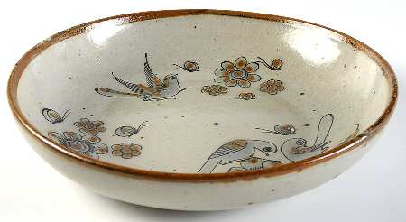 El Palomar Blue 11" Shallow Round Bowl