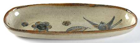 El Palomar Blue Bread Tray