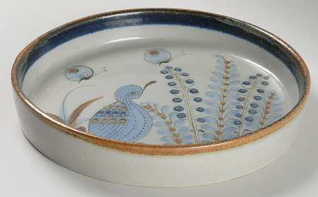 El Palomar Blue 9" Round Tray