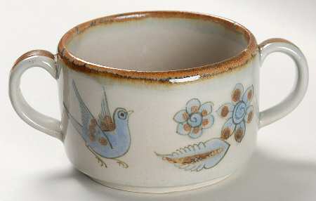El Palomar Blue Soup Mug