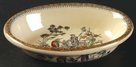 Chang Cream Oval Sweet Meat Dish