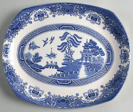 Blue Willow 10" Rectangular Serving Platter