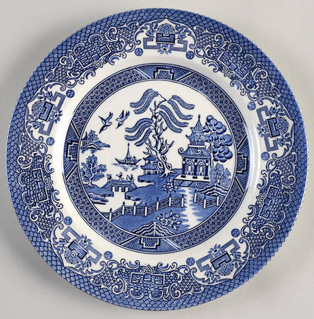 Blue Willow Luncheon Plate