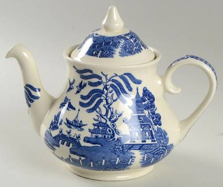Blue Willow Teapot & Lid