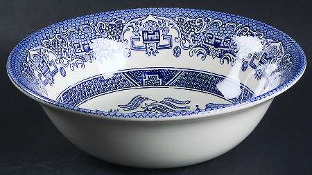 Blue Willow 8" Round Vegetable Bowl