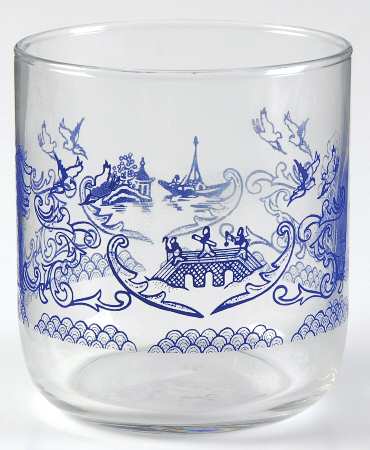 Blue Willow 10 Oz Glassware Tumbler